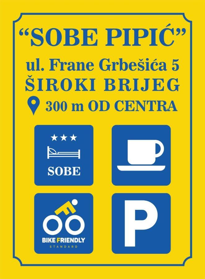 Sobe Pipic Aparthotel Siroki Brijeg Exterior photo